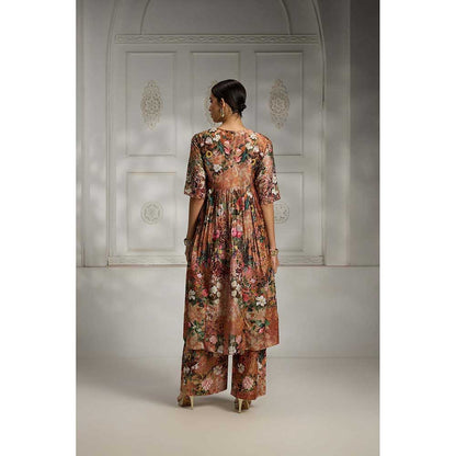 Rivaar by Rocky Star Rust Floral Printed Co-Ord (Set of 2)