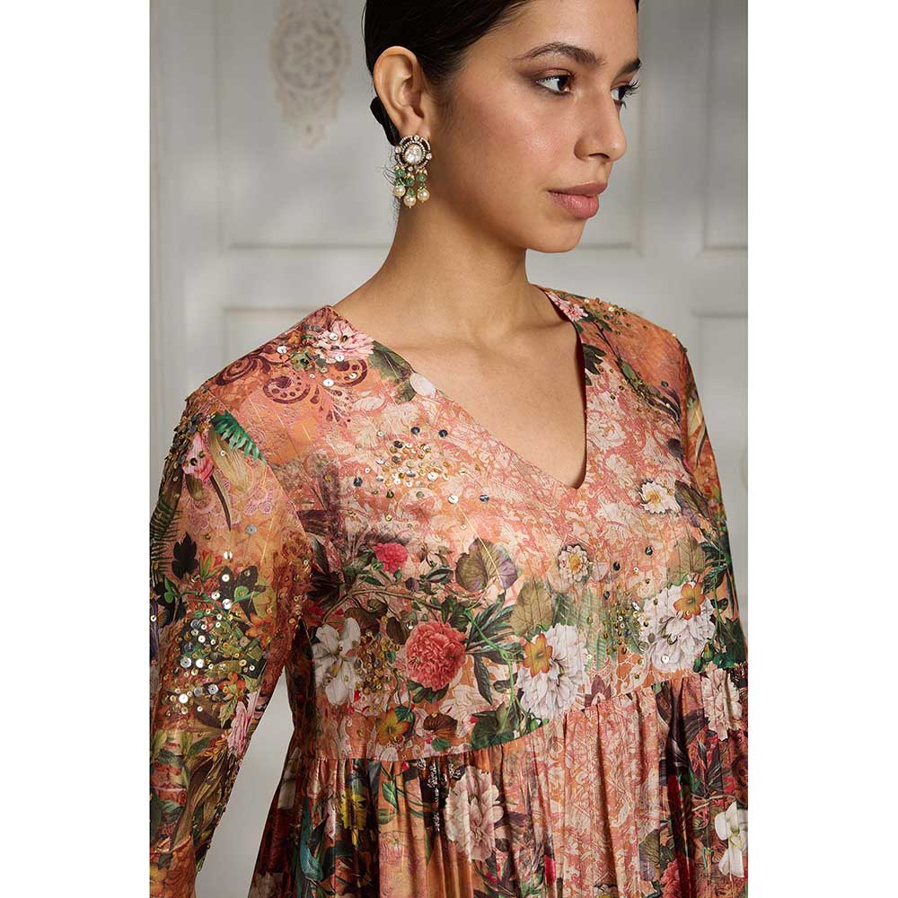 Rivaar by Rocky Star Rust Floral Printed Co-Ord (Set of 2)
