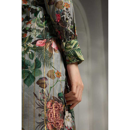 Rivaar by Rocky Star Blue Shirt Styled Kurta with Palazzo (Set of 2)