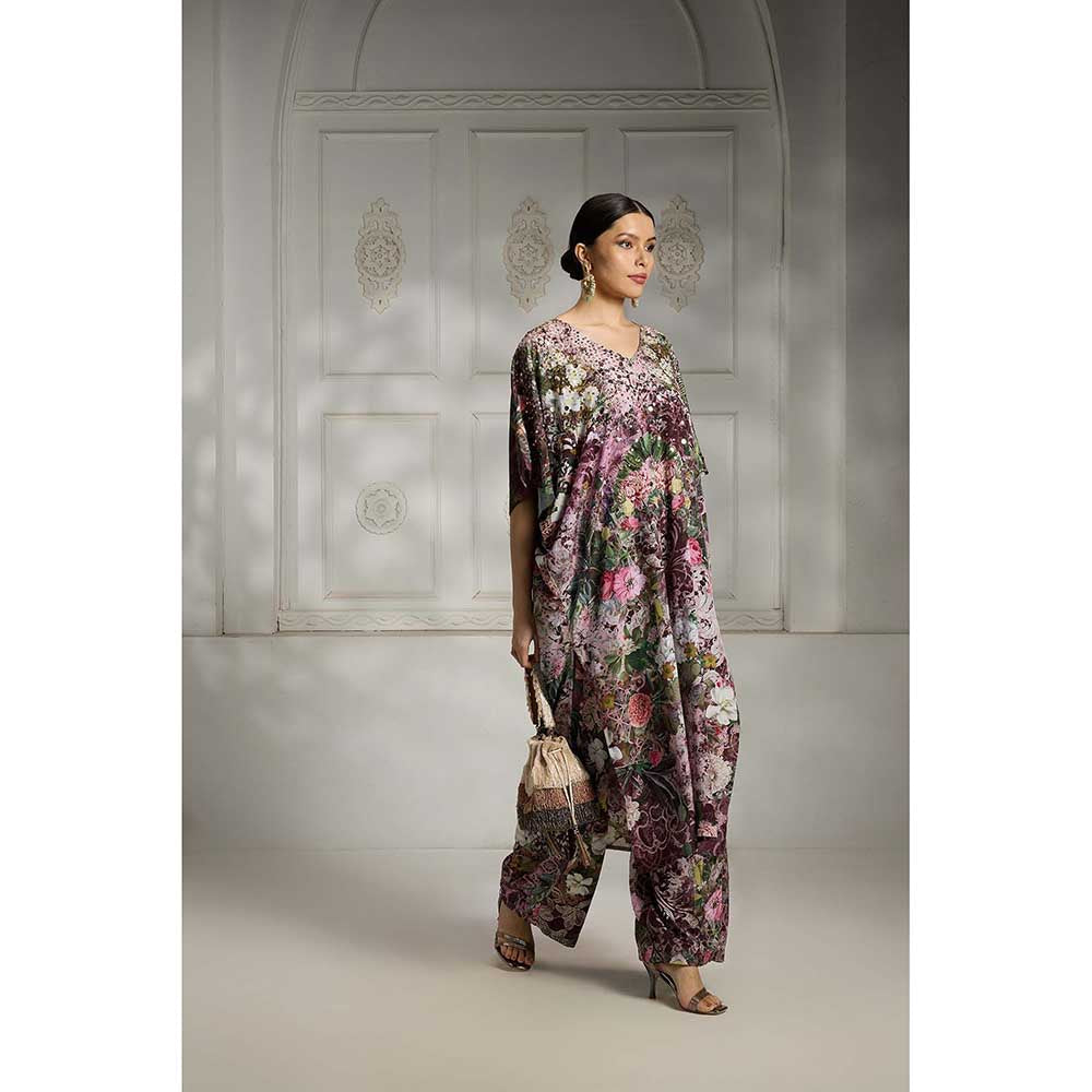 Rivaar by Rocky Star Purple Printed Kurta with Pant (Set of 2)