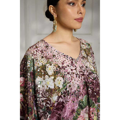 Rivaar by Rocky Star Purple Printed Kurta with Pant (Set of 2)