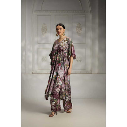 Rivaar by Rocky Star Purple Printed Kurta with Pant (Set of 2)