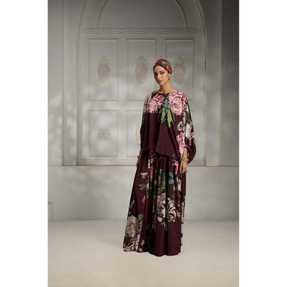Rivaar by Rocky Star Maroon Floral Printed Top