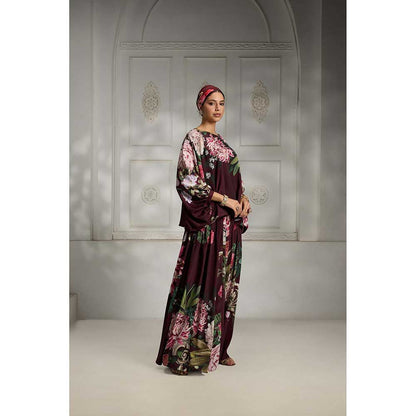 Rivaar by Rocky Star Maroon Floral Printed Top