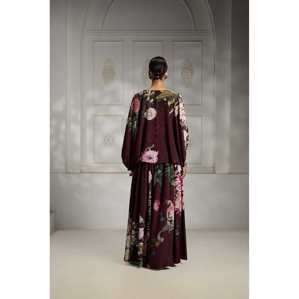 Rivaar by Rocky Star Maroon Floral Printed Top