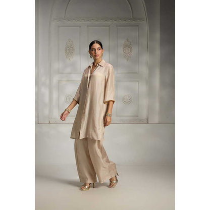 Rivaar by Rocky Star Ivory Long Shirt Tunic