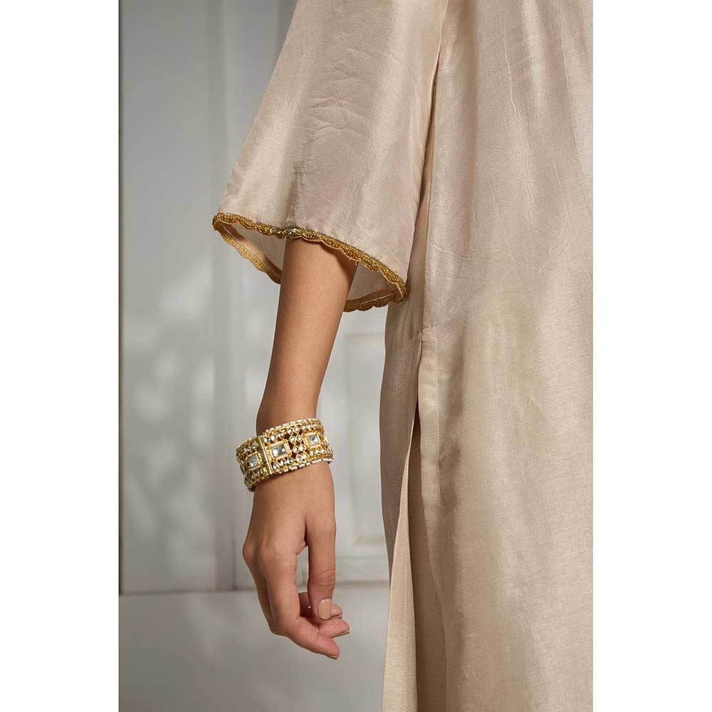 Rivaar by Rocky Star Ivory Long Shirt Tunic