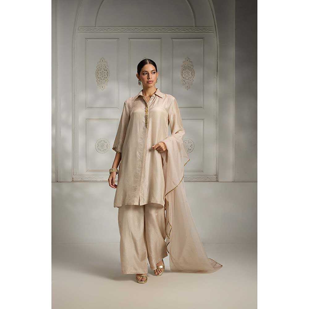 Rivaar by Rocky Star Ivory Long Shirt Tunic