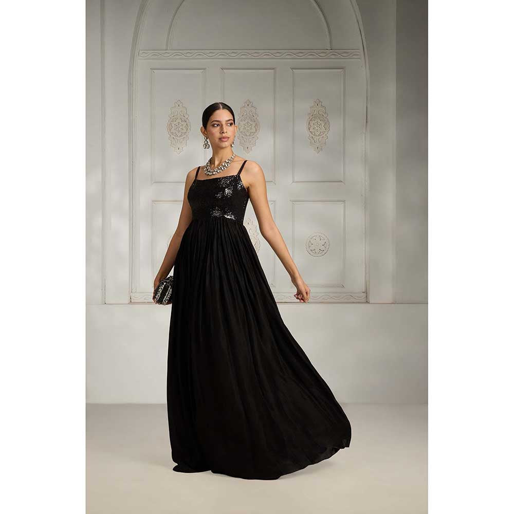Rivaar by Rocky Star Black Sequence Maxi Dress