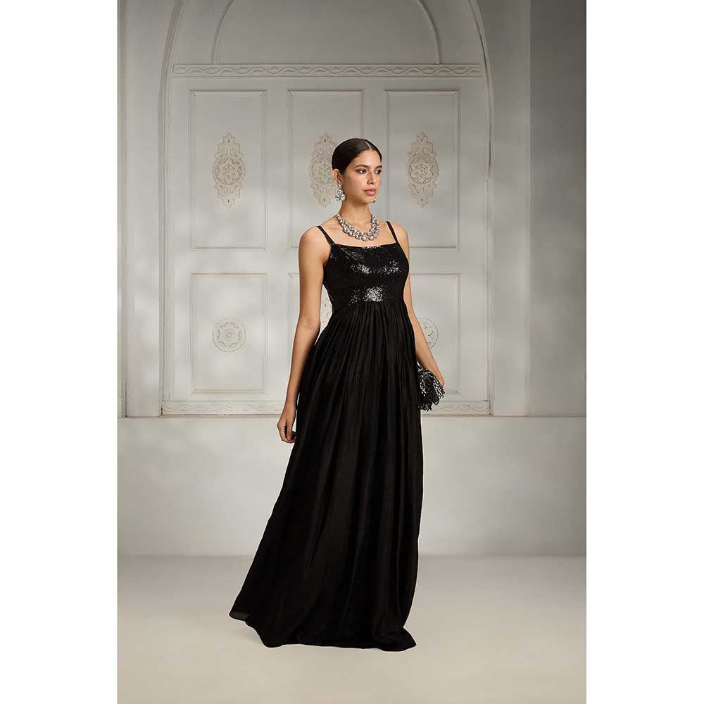 Rivaar by Rocky Star Black Sequence Maxi Dress