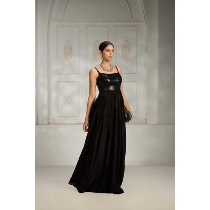 Rivaar by Rocky Star Black Sequence Maxi Dress