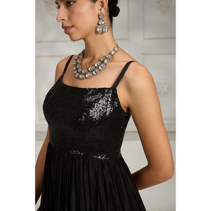 Rivaar by Rocky Star Black Sequence Maxi Dress