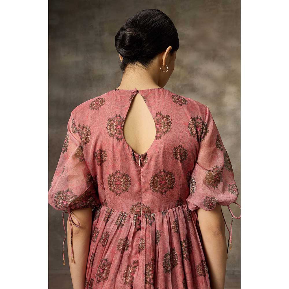 Rivaar by Rocky Star Pink Floral Printed Maxi Dress