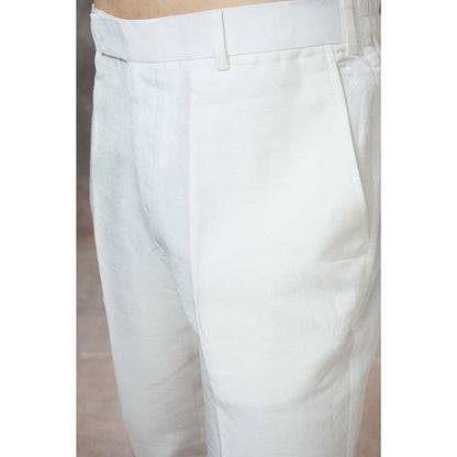 Rivaar by Rocky Star Pink Printed Sherwani (Set of 2)