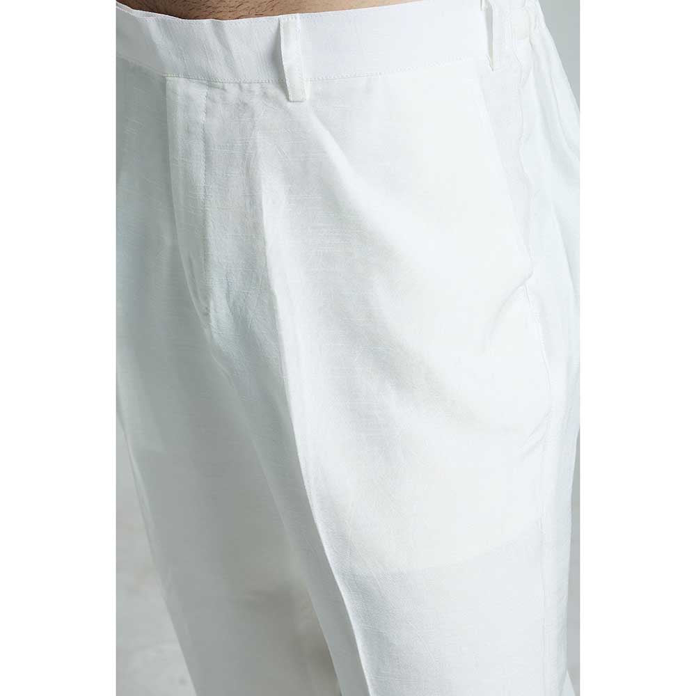 Rivaar by Rocky Star Solid Maroon Sherwani (Set of 2)