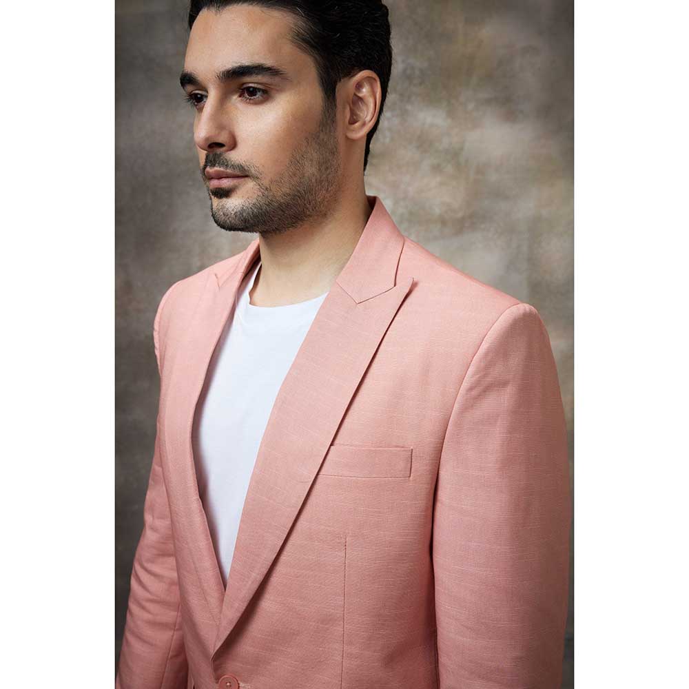 Rivaar by Rocky Star Solid Pink Blazer