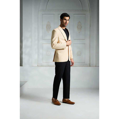 Rivaar by Rocky Star Beige Solid Blazer