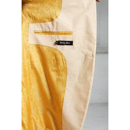 Rivaar by Rocky Star Beige Solid Blazer