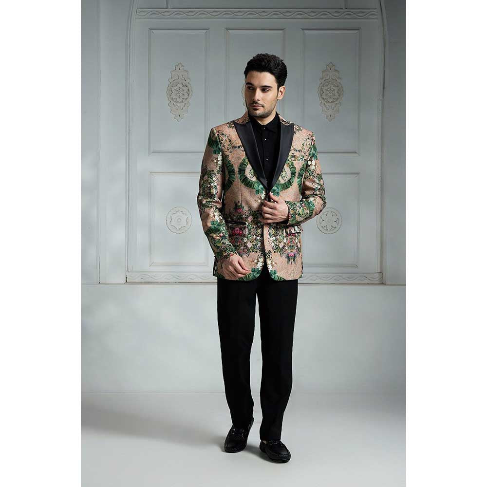Rivaar by Rocky Star Paisely Green Blazer