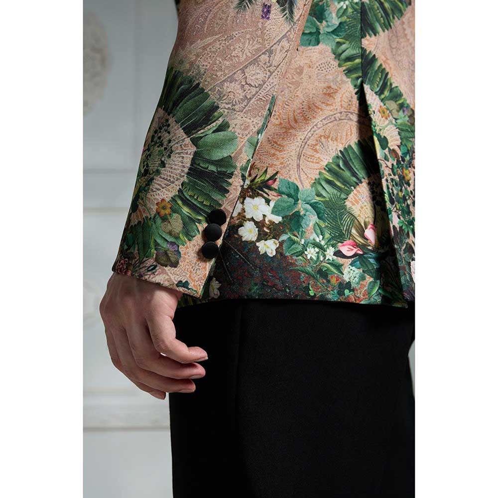 Rivaar by Rocky Star Paisely Green Blazer