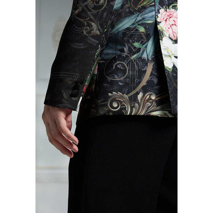 Rivaar by Rocky Star Black Printed Blazer