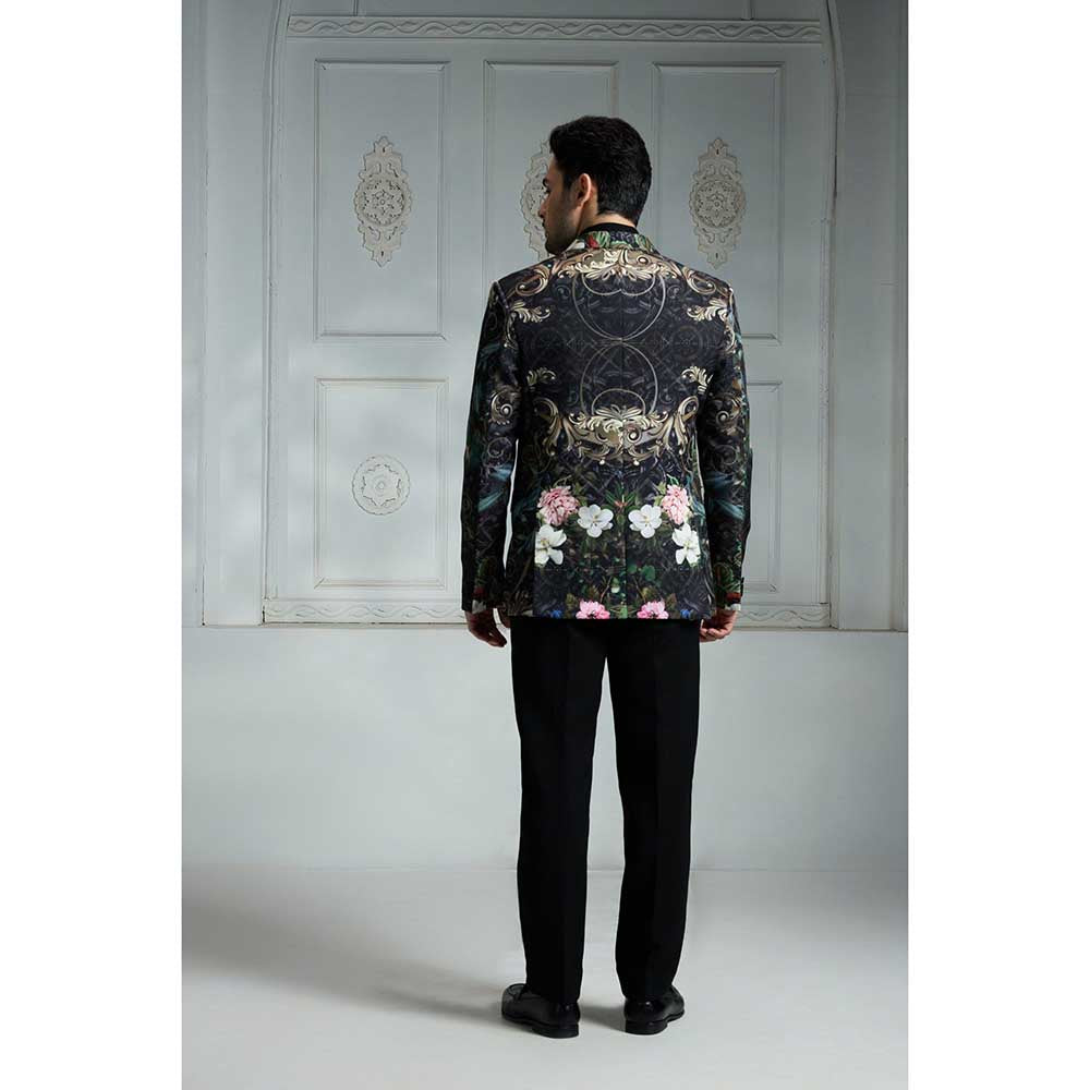 Rivaar by Rocky Star Black Printed Blazer