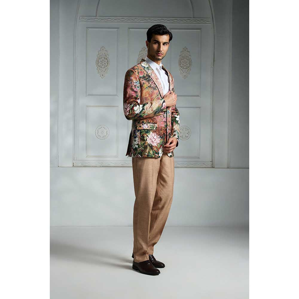 Rivaar by Rocky Star Rust Printed Blazer
