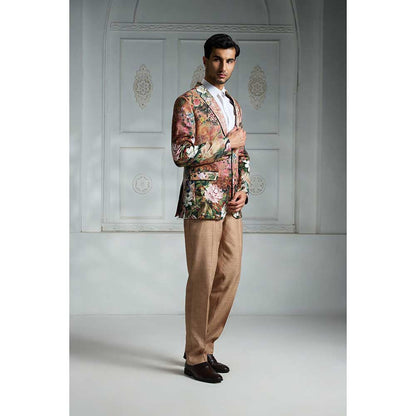 Rivaar by Rocky Star Rust Printed Blazer