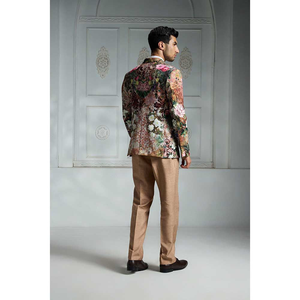 Rivaar by Rocky Star Rust Printed Blazer