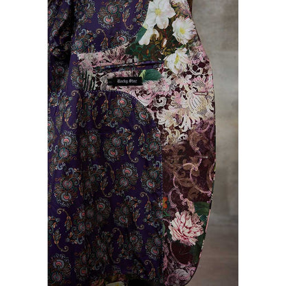 Rivaar by Rocky Star Maroon Printed Blazer