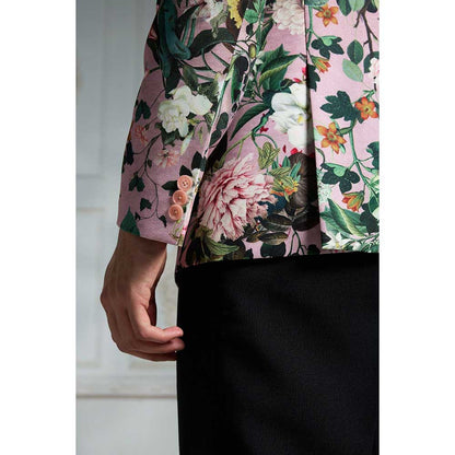 Rivaar by Rocky Star Pink Printed Blazer
