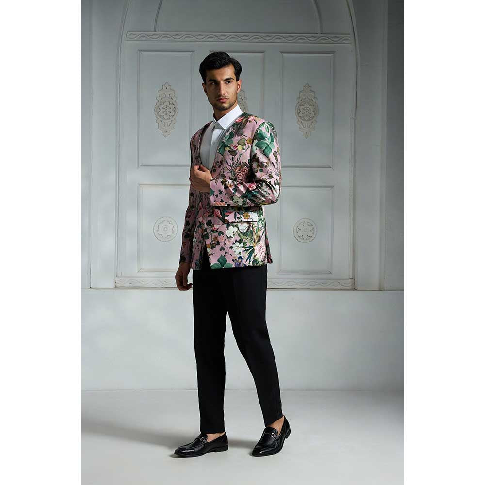 Rivaar by Rocky Star Pink Printed Blazer