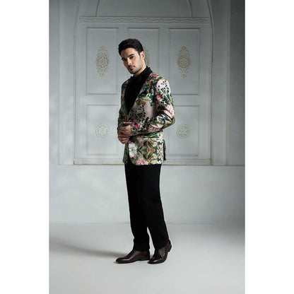 Rivaar by Rocky Star Beige Printed Blazer
