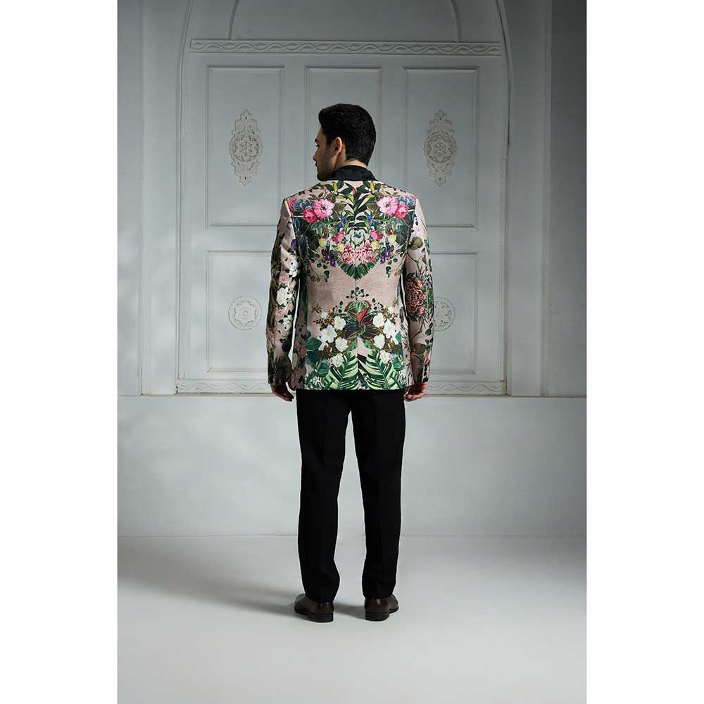 Rivaar by Rocky Star Beige Printed Blazer