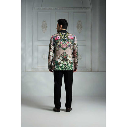 Rivaar by Rocky Star Beige Printed Blazer