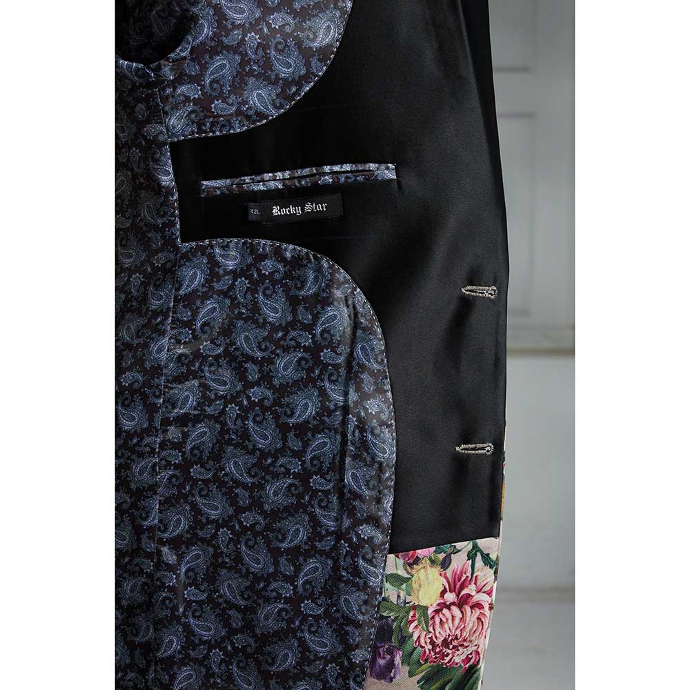 Rivaar by Rocky Star Beige Printed Blazer