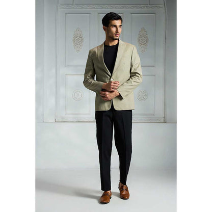 Rivaar by Rocky Star Green Solid Blazer