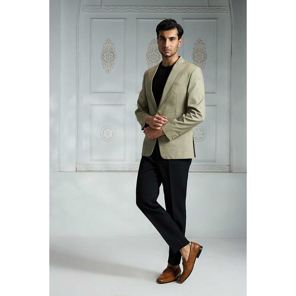 Rivaar by Rocky Star Green Solid Blazer