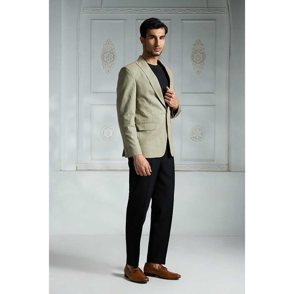 Rivaar by Rocky Star Green Solid Blazer