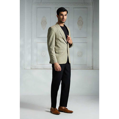 Rivaar by Rocky Star Green Solid Blazer