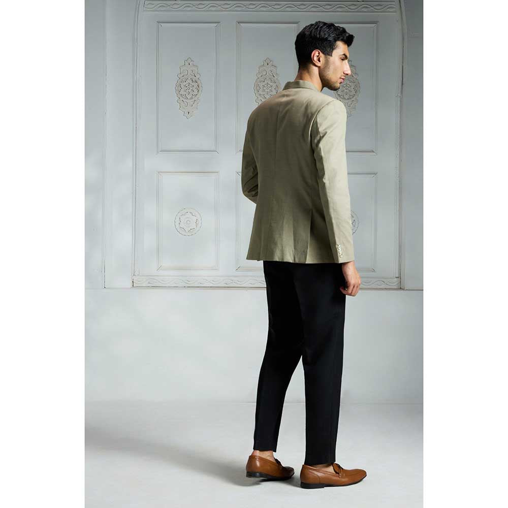 Rivaar by Rocky Star Green Solid Blazer
