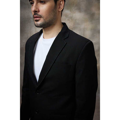 Rivaar by Rocky Star Black Solid Blazer