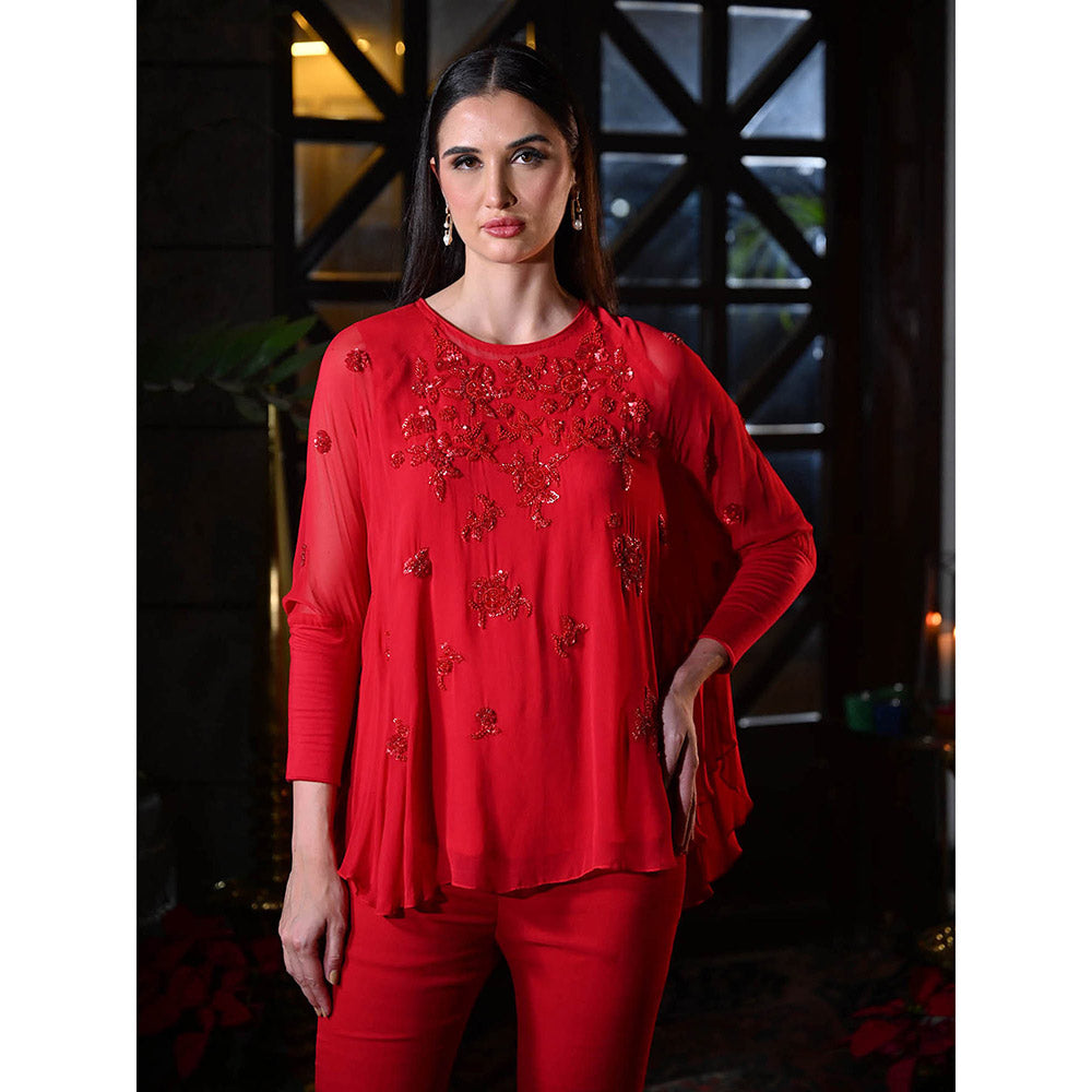 Rococo Rosa Co-Ord - Red (Set of 2)