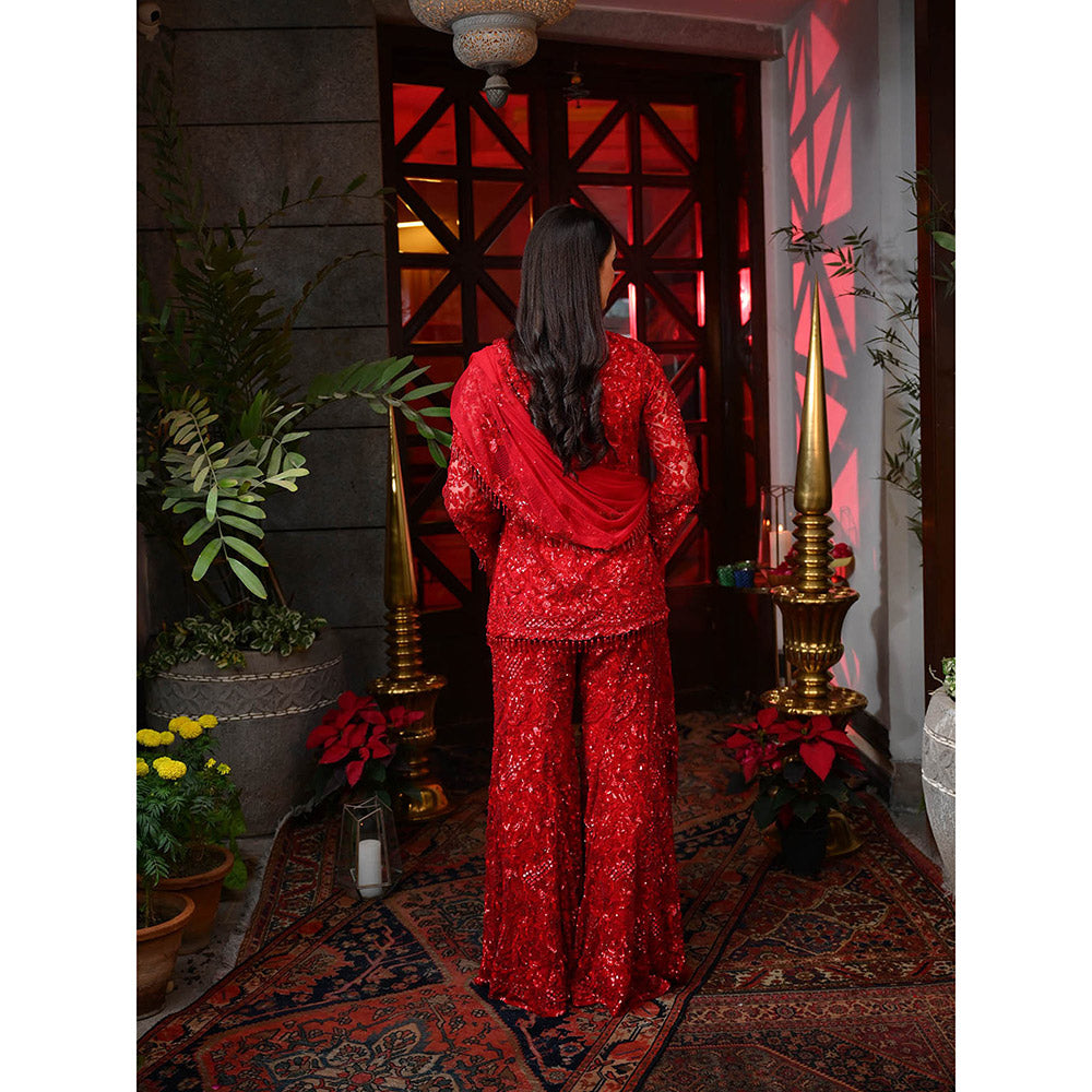 Rococo Amelia Fusion - Red (Set of 3)