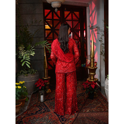 Rococo Amelia Fusion - Red (Set of 3)