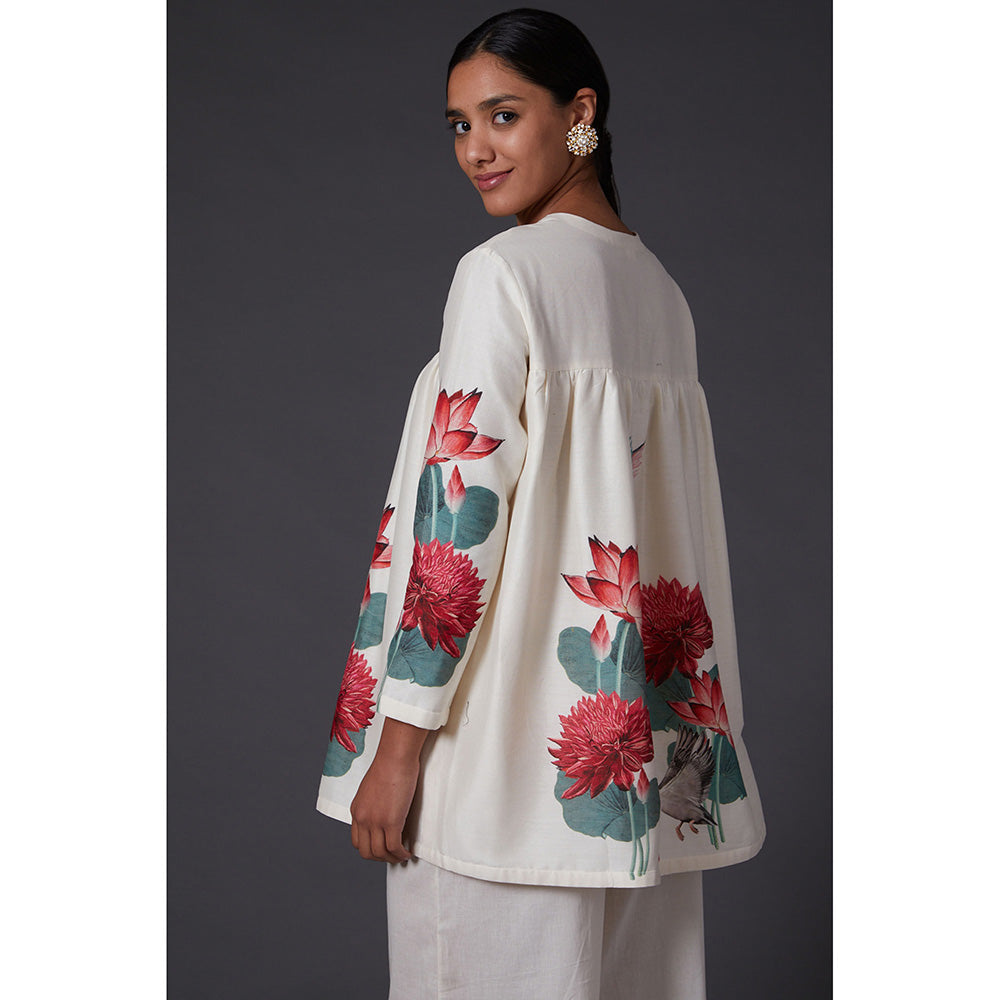 Rohit Bal Ivory Digital Floral Printed Tunic