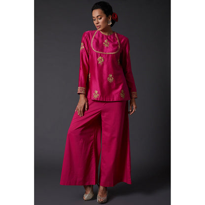 Rohit Bal Fuchsia Pink Embroidered Tunic