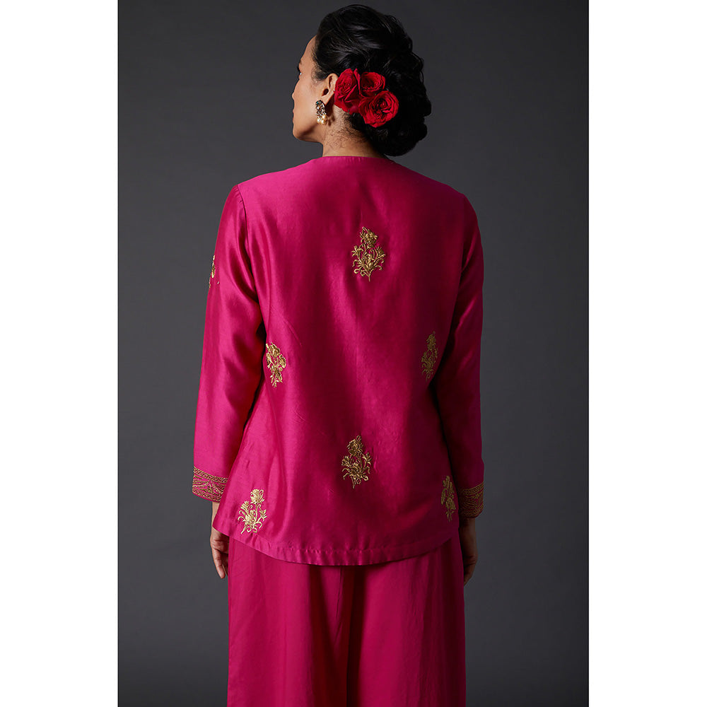 Rohit Bal Fuchsia Pink Embroidered Tunic