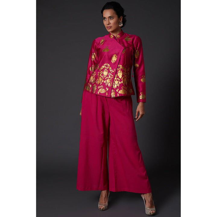 Rohit Bal Fuchsia Pink Block Printed Tunic