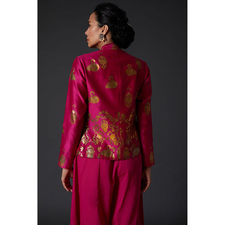 Rohit Bal Fuchsia Pink Block Printed Tunic